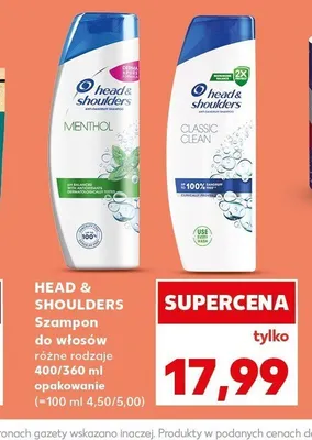 Szampon do włosów Head & Shoulders Classic Clean promocja w Kaufland