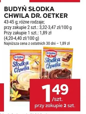 Budyń słodka chwila promocja w Stokrotka