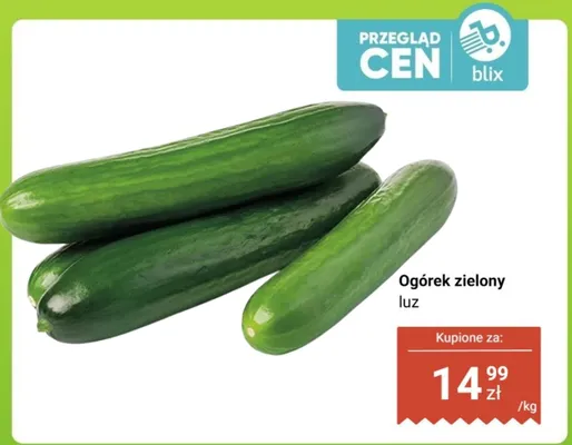Ogórek zielony promocja w Dino