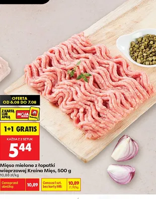 Mięso mielone z łopatki wieprzowej Kraina Mięs promocja w Biedronka