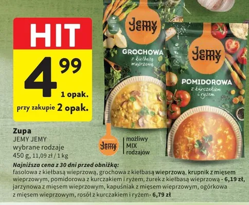 Zupa pomidorowa z kurczakiem i ryżem Jemy Jemy promocja w Intermarche