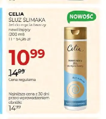 Żel do mycia twarzy nawilżający Śluz Ślimaka Celia promocja w Drogerie Jawa