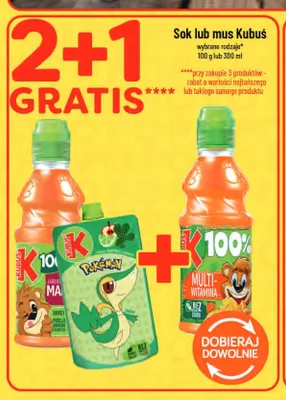 Sok Kubuś multiwitamina 100% promocja w POLOmarket