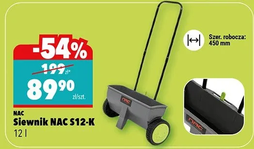 Siewnik NAC S12-K 12l promocja w Biedronka