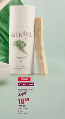 Palo santo Amo'ya promocja w Rossmann