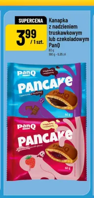 Kanapka z nadzieniem truskawkowym PanQ Pancake promocja w POLOmarket