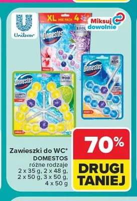 Zawieszki do WC Domestos promocja w Carrefour