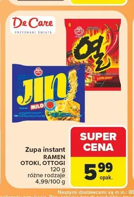 Zupa instant ramen Ottogi Jin Mild promocja w Carrefour