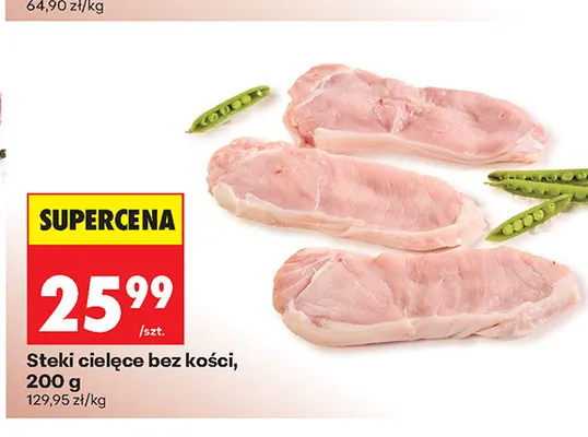 Steki cielęce bez kości promocja w Biedronka