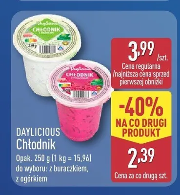 Chłodnik z ogórkiem Daylicious promocja w Aldi