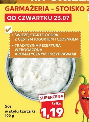 Sos w stylu tzatziki promocja w Kaufland