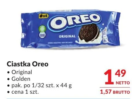 Ciastka Oreo Original Golden promocja w Makro