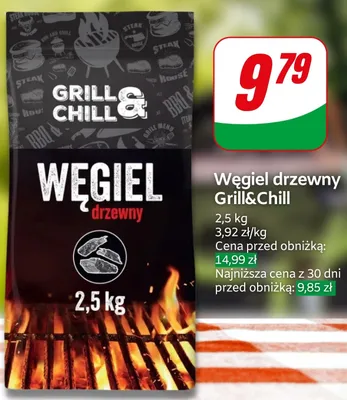 Węgiel drzewny Grill&Chill promocja w Dino