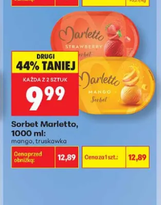 Sorbet Marletto mango promocja w Biedronka