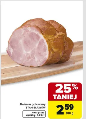 Baleron gotowany Stanisławów promocja w Carrefour