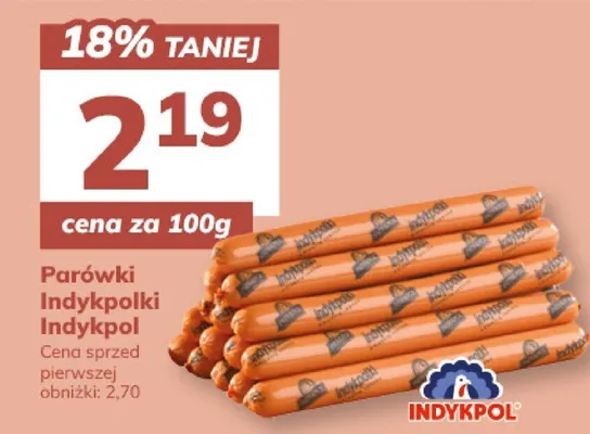 Parówki indykpolki promocja w Hitpol