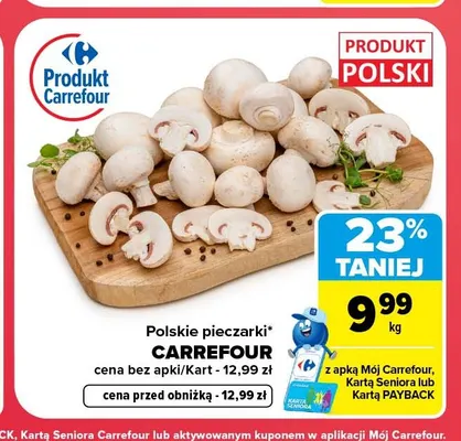 Pieczarki polskie Carrefour promocja w Carrefour Market