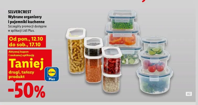 Organizery i pojemniki kuchenne Silvercrest promocja w Lidl