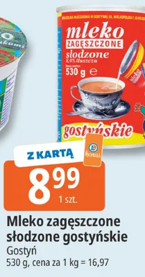 Mleko zagęszczone słodzone gostyńskie Gostyń promocja w Leclerc
