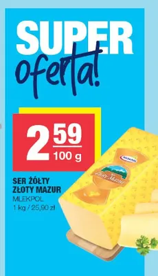 Ser żółty Złoty Mazur promocja w SPAR