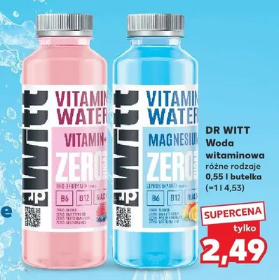 Woda witaminowa różne rodzaje promocja w Kaufland
