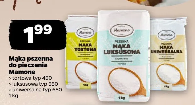 Mąka pszenna, różne rodzaje promocja w Netto