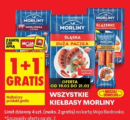 Kiełbasy Morliny promocja w Biedronka