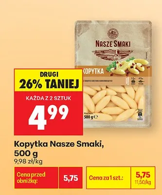Kopytka promocja w Biedronka