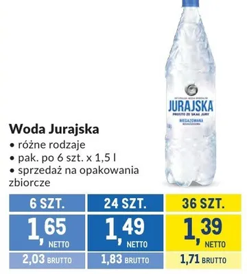 Woda Jurajska Sport promocja w Makro