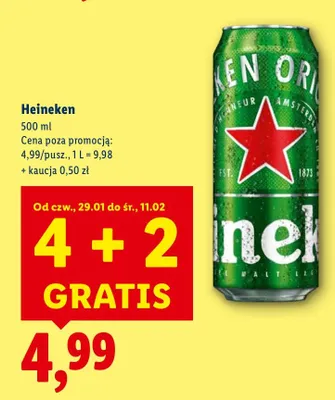 Piwo Heineken promocja w Lidl