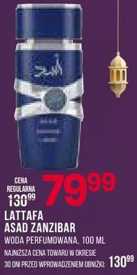 Asad Zanzibar woda perfumowana, 100ml promocja w Drogerie Natura