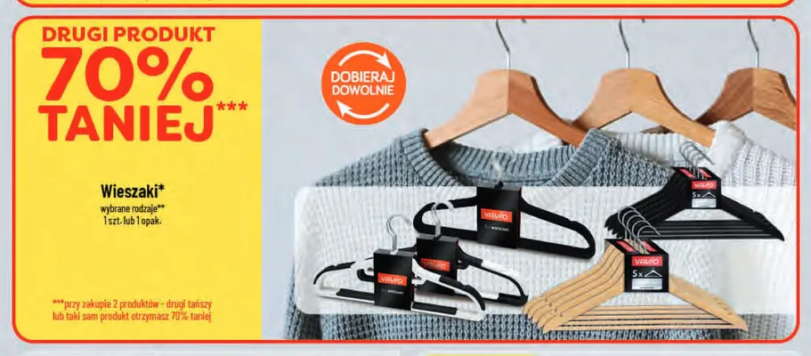 Wieszaki promocja w POLOmarket