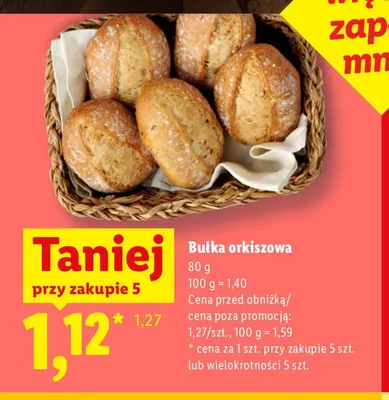 Bułka orkiszowa promocja w Lidl