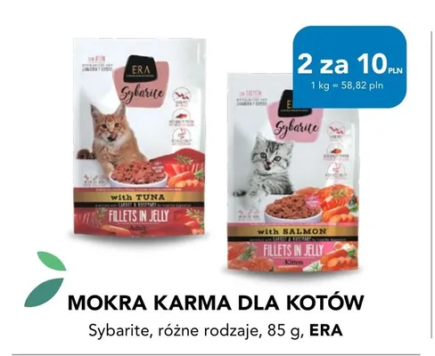 Mokra karma dla kotów Sybarite ERA promocja w Aquael zoo