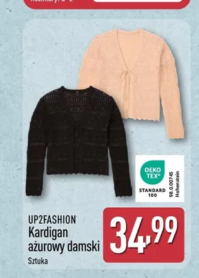 Kardigan ażurowy damski UP2FASHION promocja w Aldi