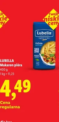 Makaron pióra Lubella promocja w Lidl