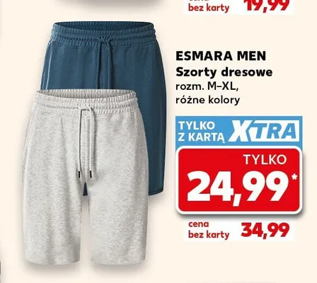 Szorty dresowe męskie ESMARA MEN promocja w Kaufland
