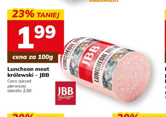 Luncheon meat królewski JBB promocja w Hitpol