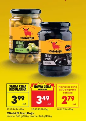 Oliwki zielone, czarne promocja w Biedronka