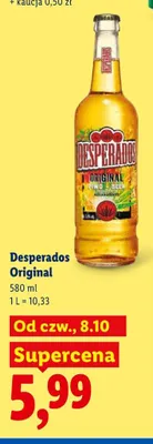 Piwo Desperados Original promocja w Lidl
