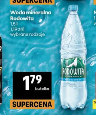 Woda mineralna Rodowita promocja w Delikatesy Centrum