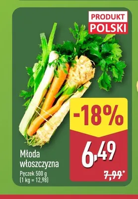 Młoda włoszczyzna polska promocja w Aldi