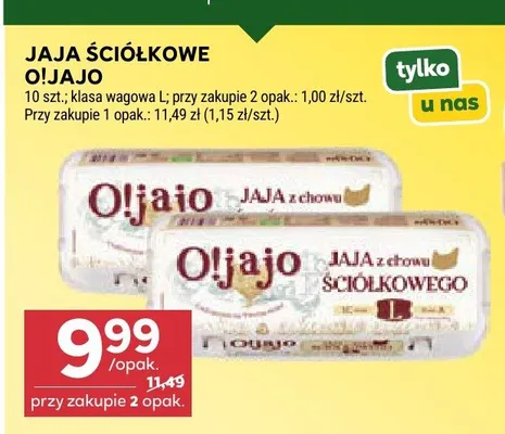 Jaja ściółkowe O!Jajo promocja w Stokrotka