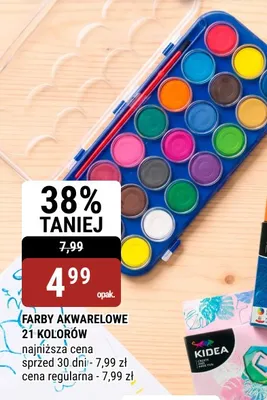 Farby akwarelowe 21 kolorów promocja w bi1