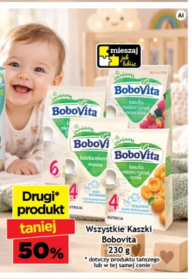 Kaszka mleczno-ryżowa morela BoboVita promocja w Gram Market