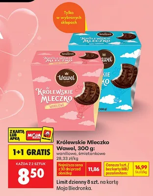 Królewskie Mleczko Wawel promocja w Biedronka