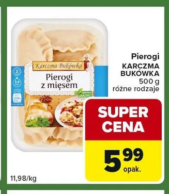 Pierogi z mięsem KARCZMA BUKÓWKA promocja w Carrefour Express