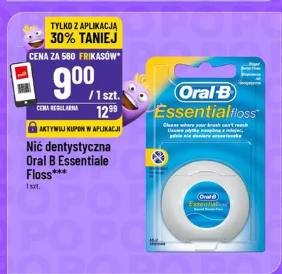 Nić dentystyczna Oral-B Essential Floss promocja w POLOmarket