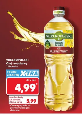 Olej rzepakowy Wielkopolski promocja w Kaufland