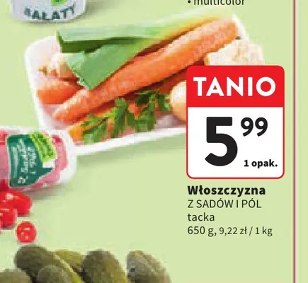 Włoszczyzna tacka Z Sadów i Pól promocja w Intermarche